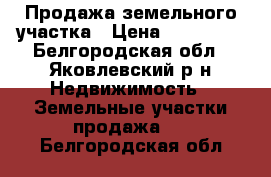 Продажа земельного участка › Цена ­ 260 000 - Белгородская обл., Яковлевский р-н Недвижимость » Земельные участки продажа   . Белгородская обл.